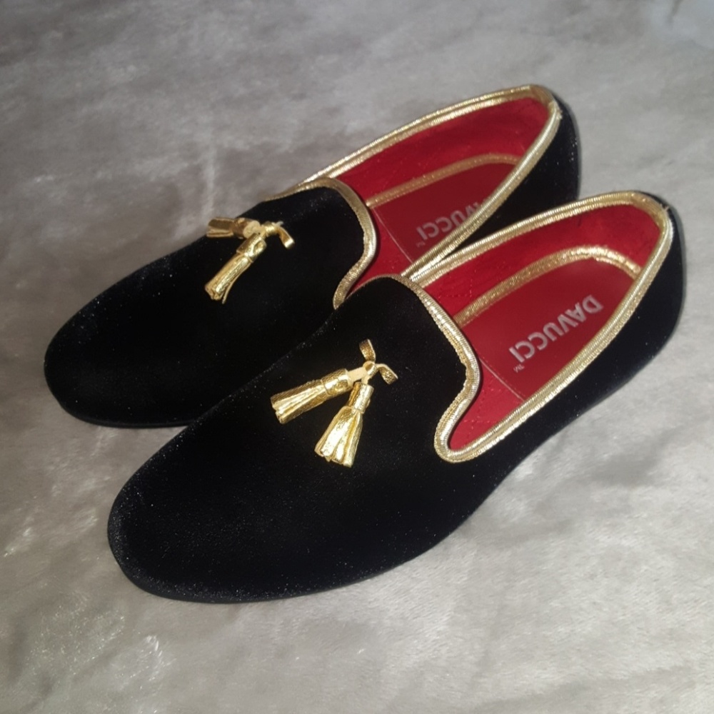 Davucci Velvet Tassel Loafers